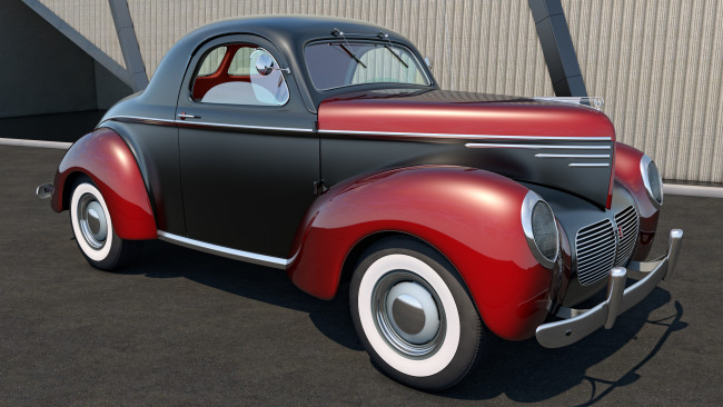 Обои картинки фото автомобили, 3д, willys, 1940