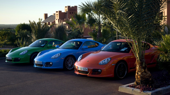 Обои картинки фото porsche, cayman, автомобили, dr, ing, h, c, f, ag, германия, спортивные, элитные