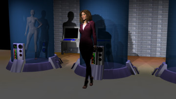 Картинка 3д+графика люди+ people взгляд девушка