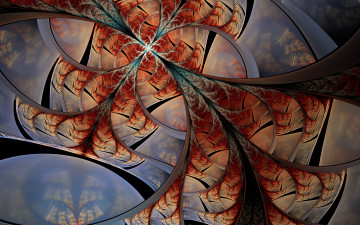 Картинка 3д+графика фракталы+ fractal узор цвета фон