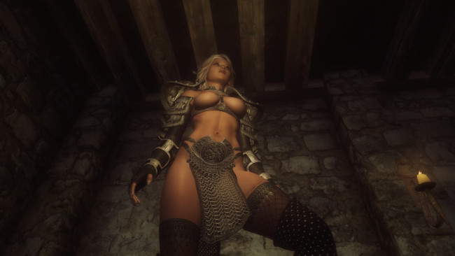 Обои картинки фото 3д графика, амазонки , amazon, взгляд, фон, свеча, девушка