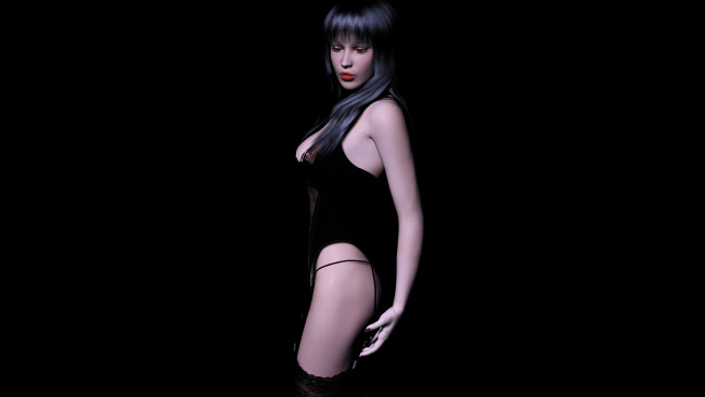 Обои картинки фото 3д графика, люди , people, фон, взгляд, девушка