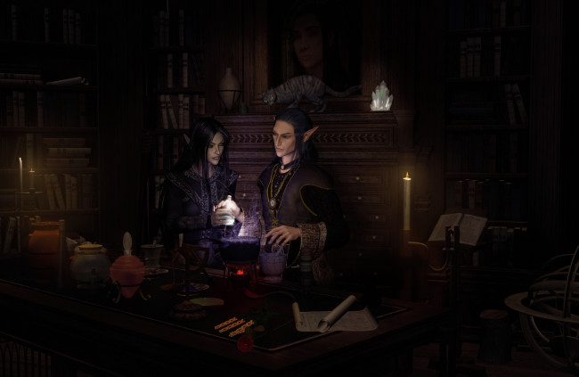 Обои картинки фото 3д графика, эльфы , elves, фон, эльфы