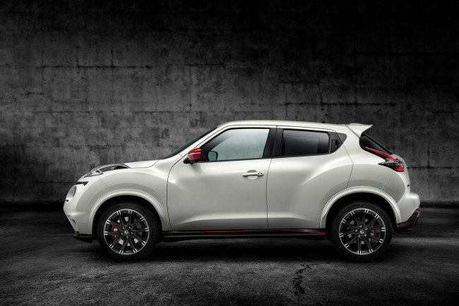 Обои картинки фото 2015 nissan juke nismo rs, автомобили, nissan, datsun, белый, nismo, тюнинг, сбоку, juke