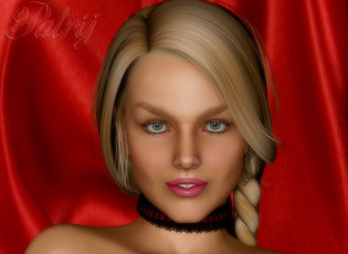 Картинка 3д+графика портрет+ portraits взгляд девушка фон