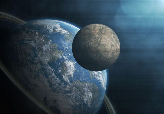 Картинка космос арт звезды галактика вселенная планеты