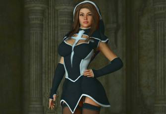 Картинка 3д+графика люди+ people фон взгляд девушка