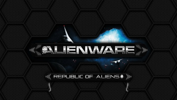 Картинка компьютеры alienware фон логотип