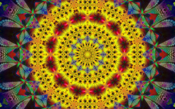 Картинка 3д+графика фракталы+ fractal узор цвета фон