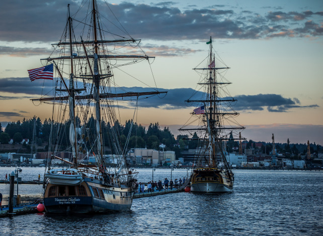 Обои картинки фото корабли, парусники, порт