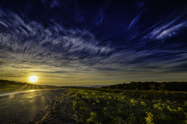 Обои картинки фото природа, восходы, закаты, рассвет