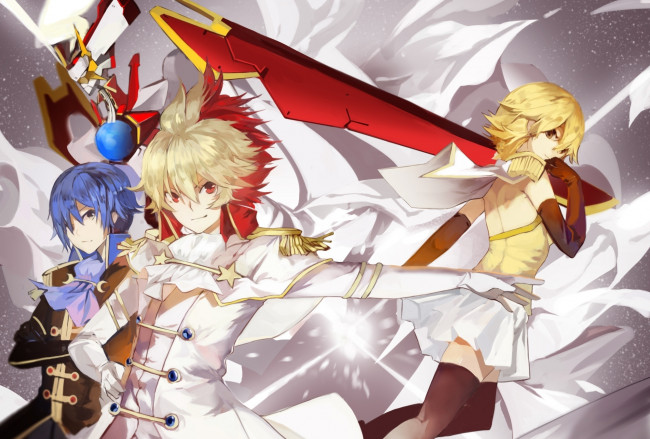 Обои картинки фото аниме, оружие,  техника,  технологии, star, driver, парни, saberiii, tauburn, арт, звездочки, sugata, shindou, девушка, agemaki, wako, tsunashi, takuto, звездный, гонщик, блистательный, такуто