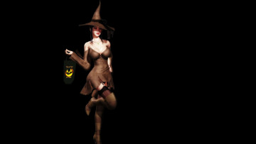 Картинка 3д+графика праздники+ holidays девушка взгляд фон