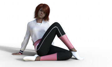 Картинка 3д+графика люди+ people фон взгляд девушка