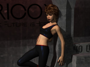 Картинка 3д+графика люди+ people девушка фон взгляд