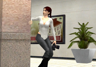 Картинка 3д+графика люди+ people фон взгляд девушка