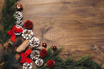 Картинка праздничные -+разное+ новый+год ветки ели игрушки праздник новый год