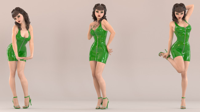 Обои картинки фото 3д графика, люди , people, фон, взгляд, девушка