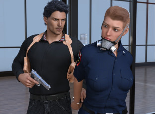 Картинка she+wolf 3д+графика фантазия+ fantasy девушки взгляд фон