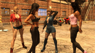 Картинка 3д+графика люди+ people фон взгляд девушки