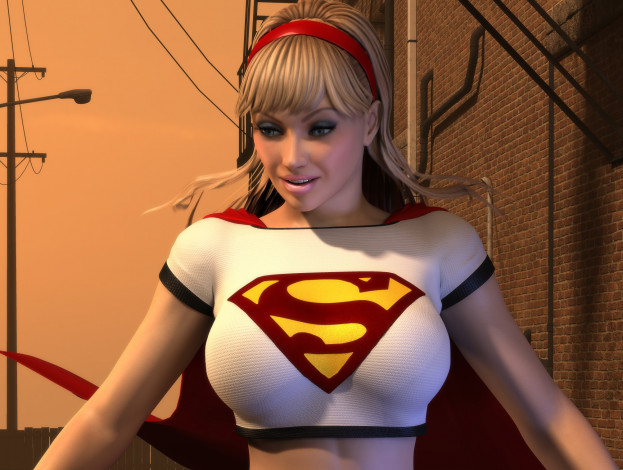 Обои картинки фото 3д графика, фантазия , fantasy, взгляд, фон, девушка