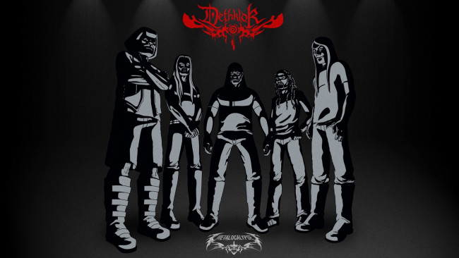 Обои картинки фото -dethklok, музыка, dethklok, рисунок
