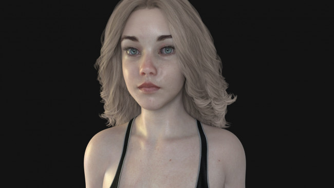 Обои картинки фото 3д графика, портрет , portraits, фон, взгляд, девушка