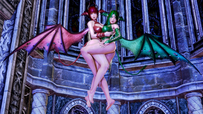 Обои картинки фото 3д графика, существа , creatures, фон, взгляд, девушки