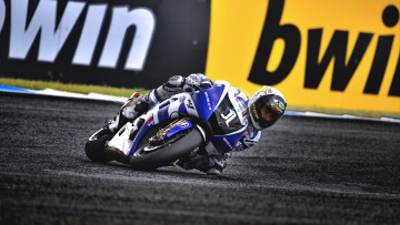 обоя спорт, мотоспорт, yamaha, yzr-m1, мотоцикл, поворот, скорость, наклон