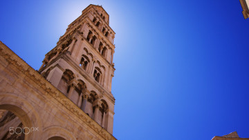 обоя города, - дворцы,  замки,  крепости, дворец, диоклетиан, сплит, хорватия, башня