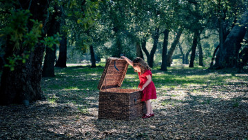 Картинка разное дети девочка короб