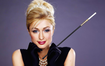 Картинка девушки paris+hilton блондинка лицо украшения мундштук