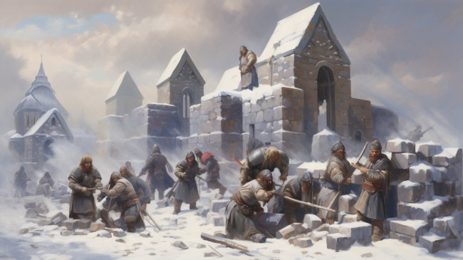 Обои картинки фото рисованное, люди, нейросети, графика, нейроарт, ai, art, нейронные, сети, рисунки, нейро, искусство, гномы