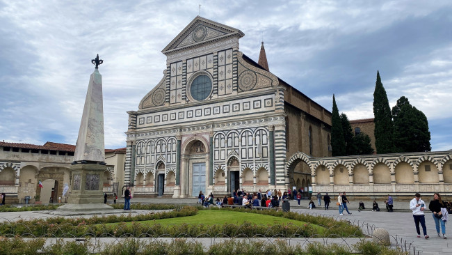 Обои картинки фото basilica of santa maria novella, города, флоренция , италия, basilica, of, santa, maria, novella