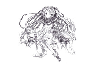 обоя аниме, tegami bachi, девушка