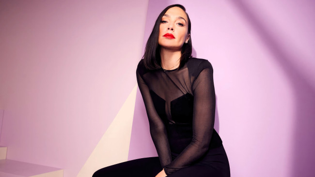 Обои картинки фото девушки, gal gadot, актриса, брюнетка, платье