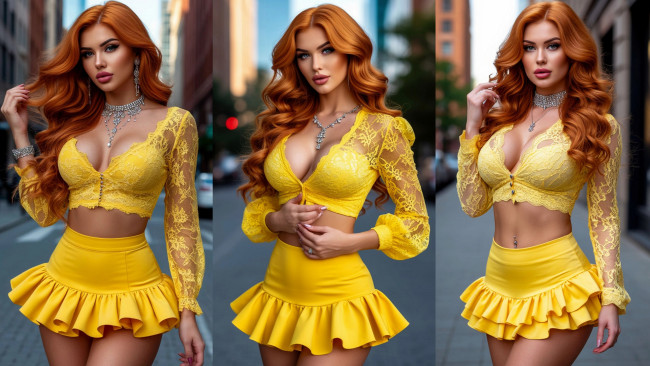 Обои картинки фото коллаж, 3д графика, люди , people, девушки, 3д