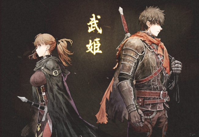 Обои картинки фото аниме, unknown,  другое , девушка, парень