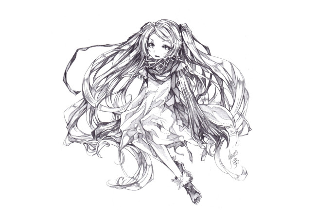 Обои картинки фото аниме, tegami bachi, девушка