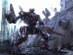 Картинка фэнтези роботы киборги механизмы