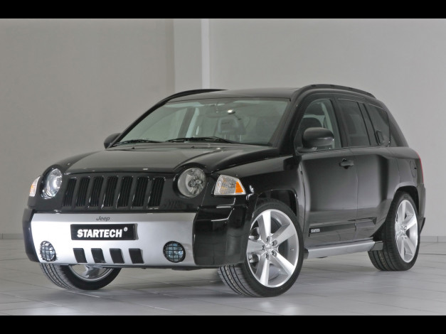 Обои картинки фото 2007, startech, jeep, compass, автомобили