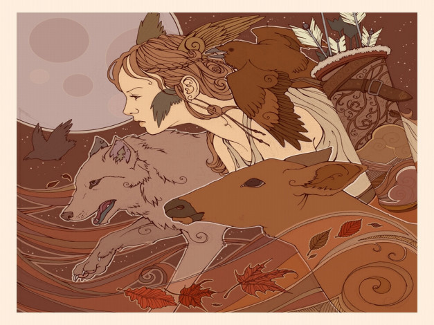 Обои картинки фото рисованные, люди