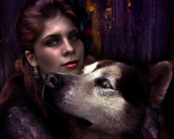 Обои картинки фото рисованные, люди