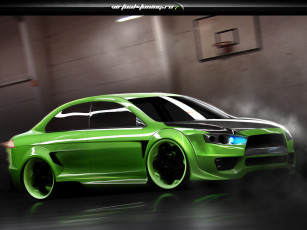 Картинка автомобили виртуальный тюнинг mitsubishi lancer