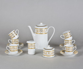 Картинка разное посуда столовые приборы кухонная утварь тарелочки чайник сервиз фарфро чашки