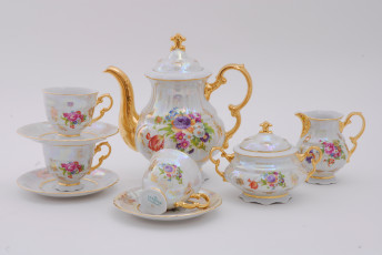 Картинка разное посуда столовые приборы кухонная утварь сервиз фарфор чайник чашки тарелочки