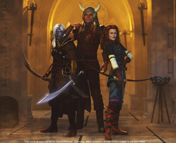 Обои картинки фото 3д, графика, military, доспехи, люди, оружие