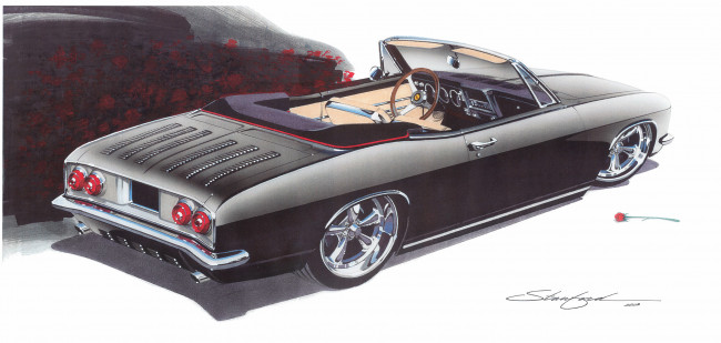 Обои картинки фото автомобили, рисованные, auto