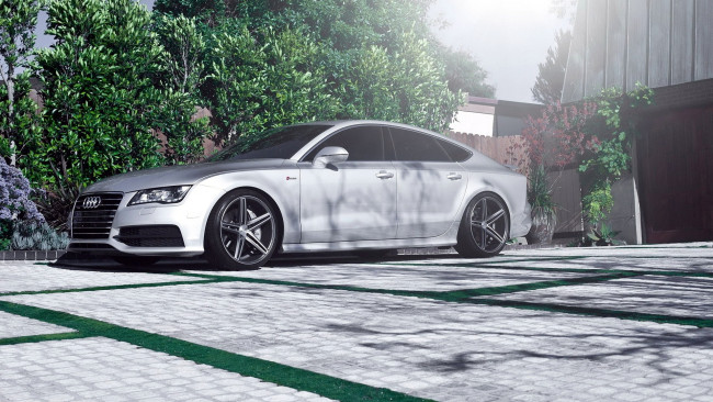 Обои картинки фото audi, a7, автомобили, автомобиль, скорость, мощь, стиль