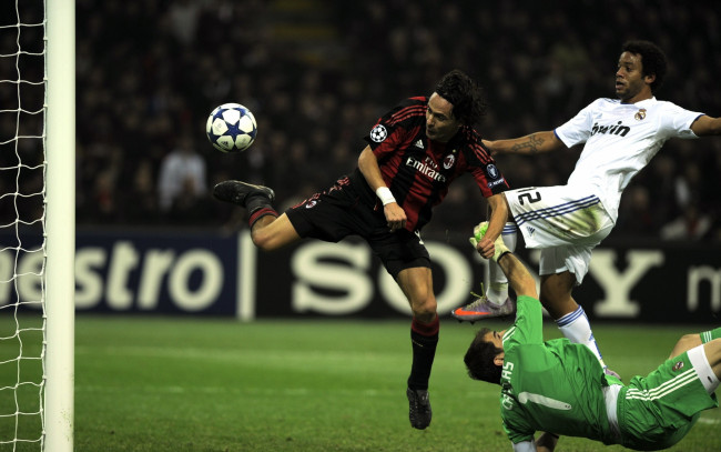 Обои картинки фото спорт, футбол, игорки, мяч, ворота, матч